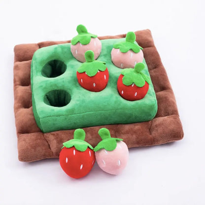 Tapis de fouille "Champ de Fraises Zoomie" - 6 ou 8 Fraises Zoomie