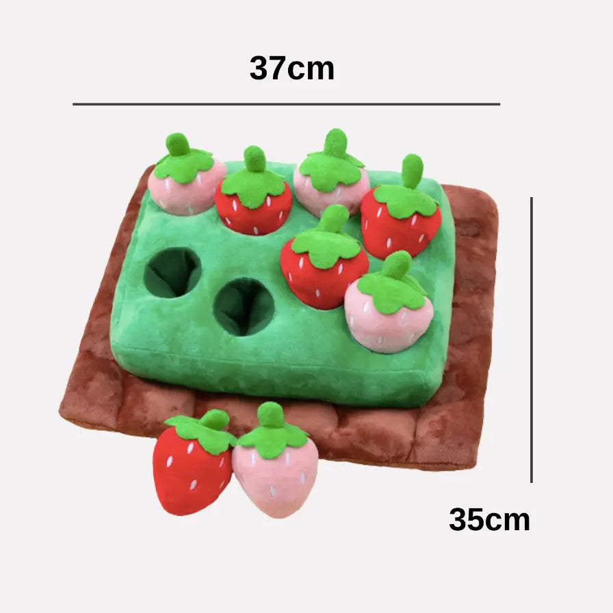 Tapis de fouille "Champ de Fraises Zoomie" - 6 ou 8 Fraises Zoomie